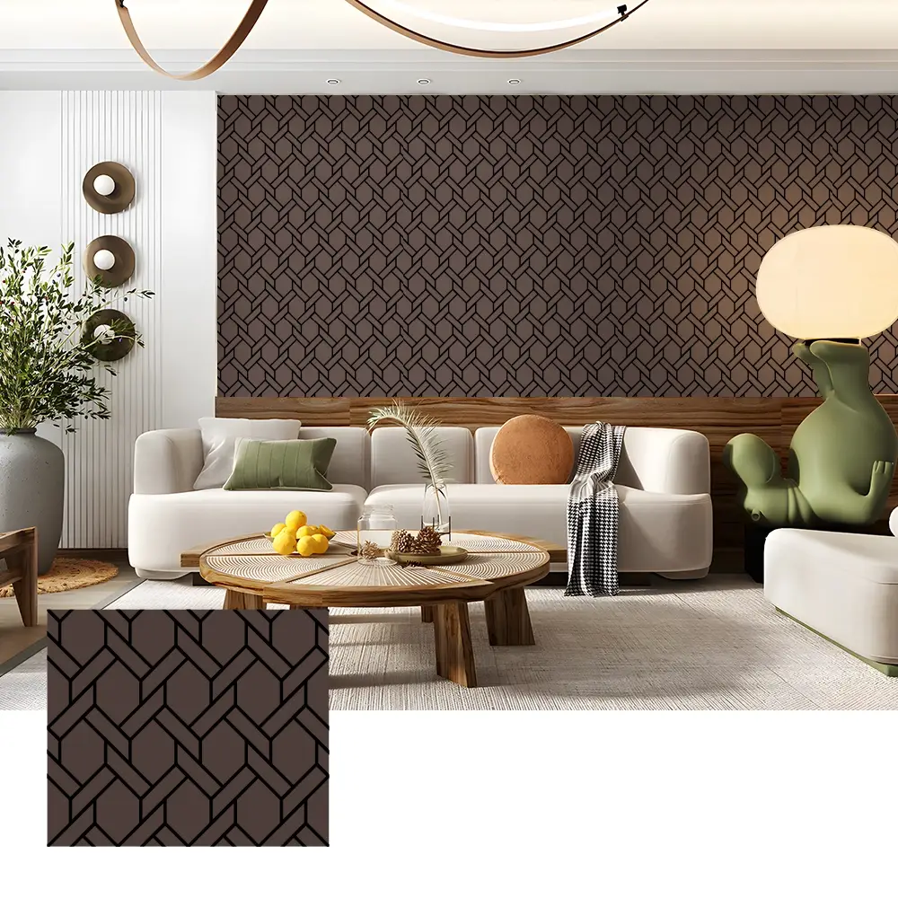 Home Theater အတွင်းပိုင်းအတွက် အသံထွက်သစ်သား Veneer နံရံများ