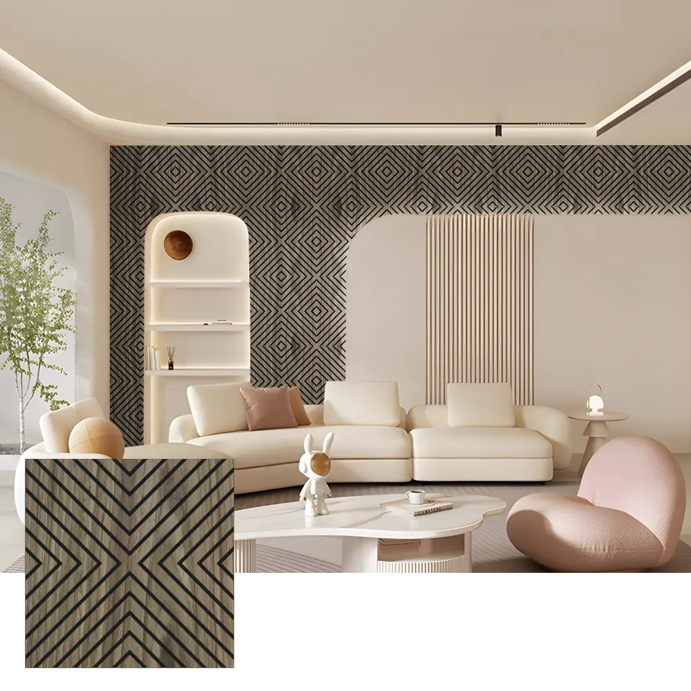 အတွင်းခန်းအသုံးပြုရန်အတွက် Akupanel Wood Acoustic Wall Panels