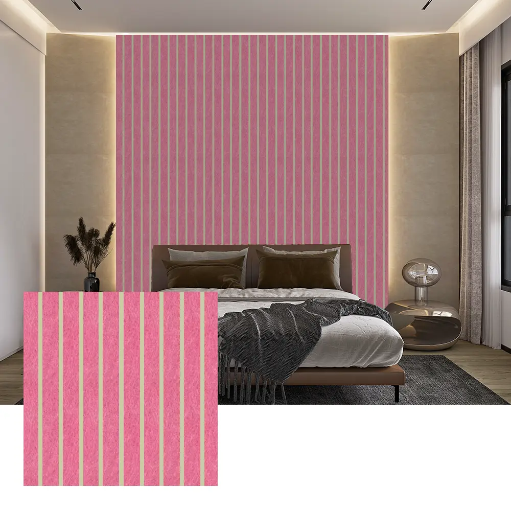 အတွင်းနံရံအလှဆင်ခြင်းအတွက် ရောင်စုံ PET Acoustic Panels များ