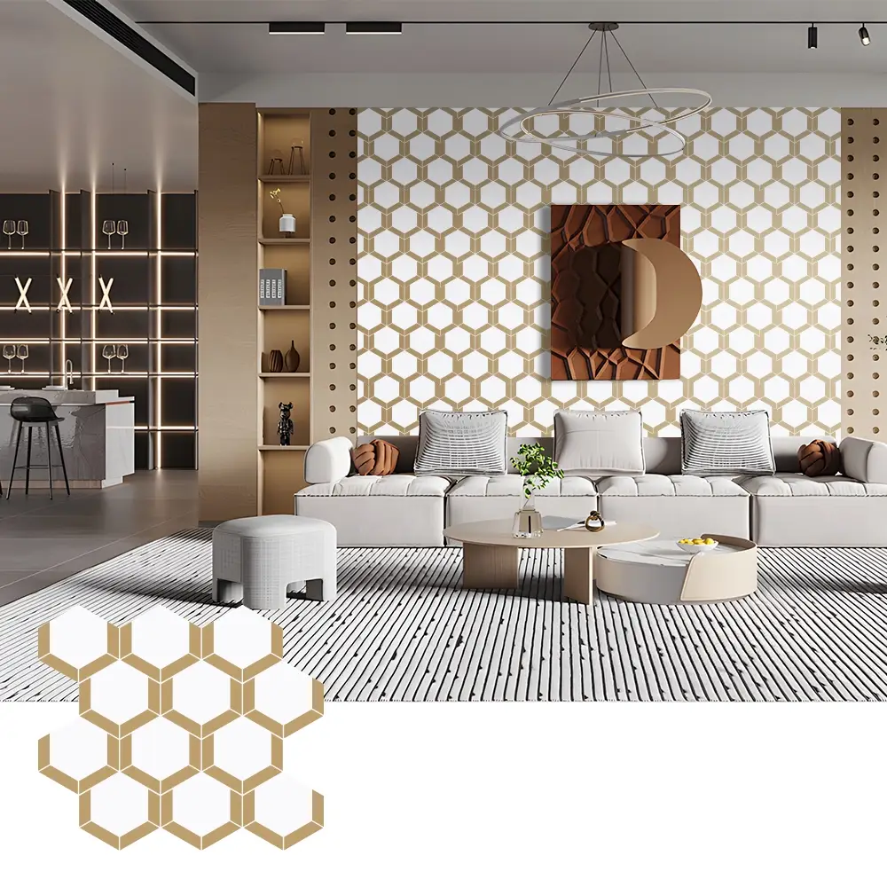 နံရံအလှဆင်ခြင်းအတွက် PET Felt Acoustic Panels များကို လွယ်ကူစွာတပ်ဆင်ပါ။
