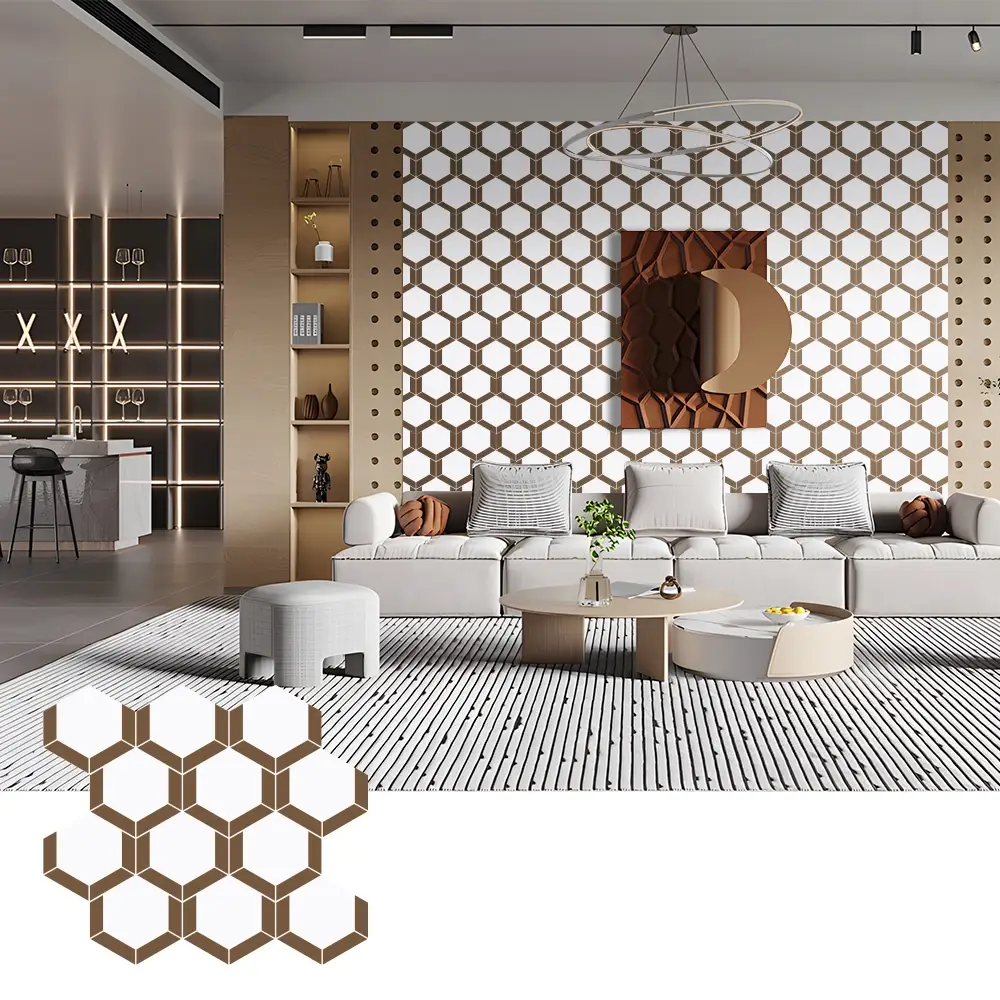 နံရံအလှဆင်ခြင်းအတွက် PET Felt Acoustic Panels များကို လွယ်ကူစွာတပ်ဆင်ပါ။