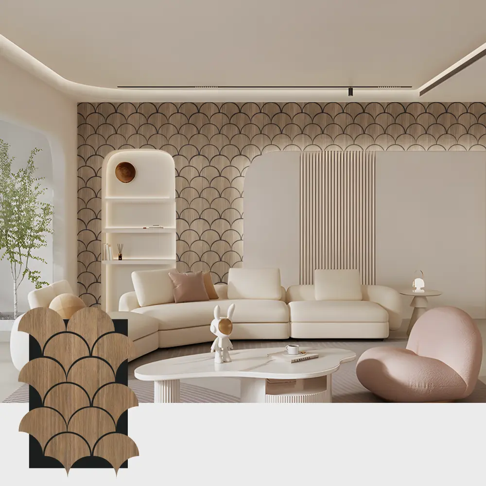 အတွင်းခန်းနေရာများအတွက် Grooved Wood Acoustic Panels
