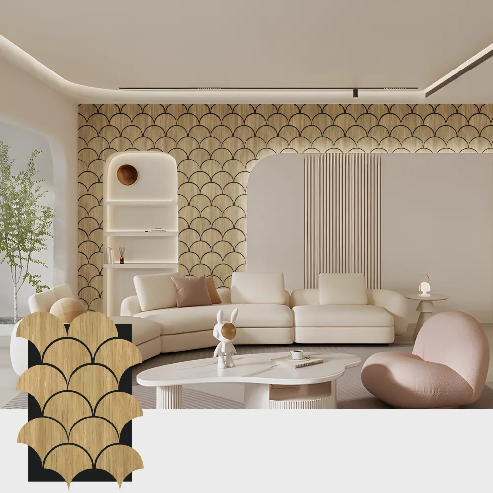 အတွင်းခန်းနေရာများအတွက် Grooved Wood Acoustic Panels