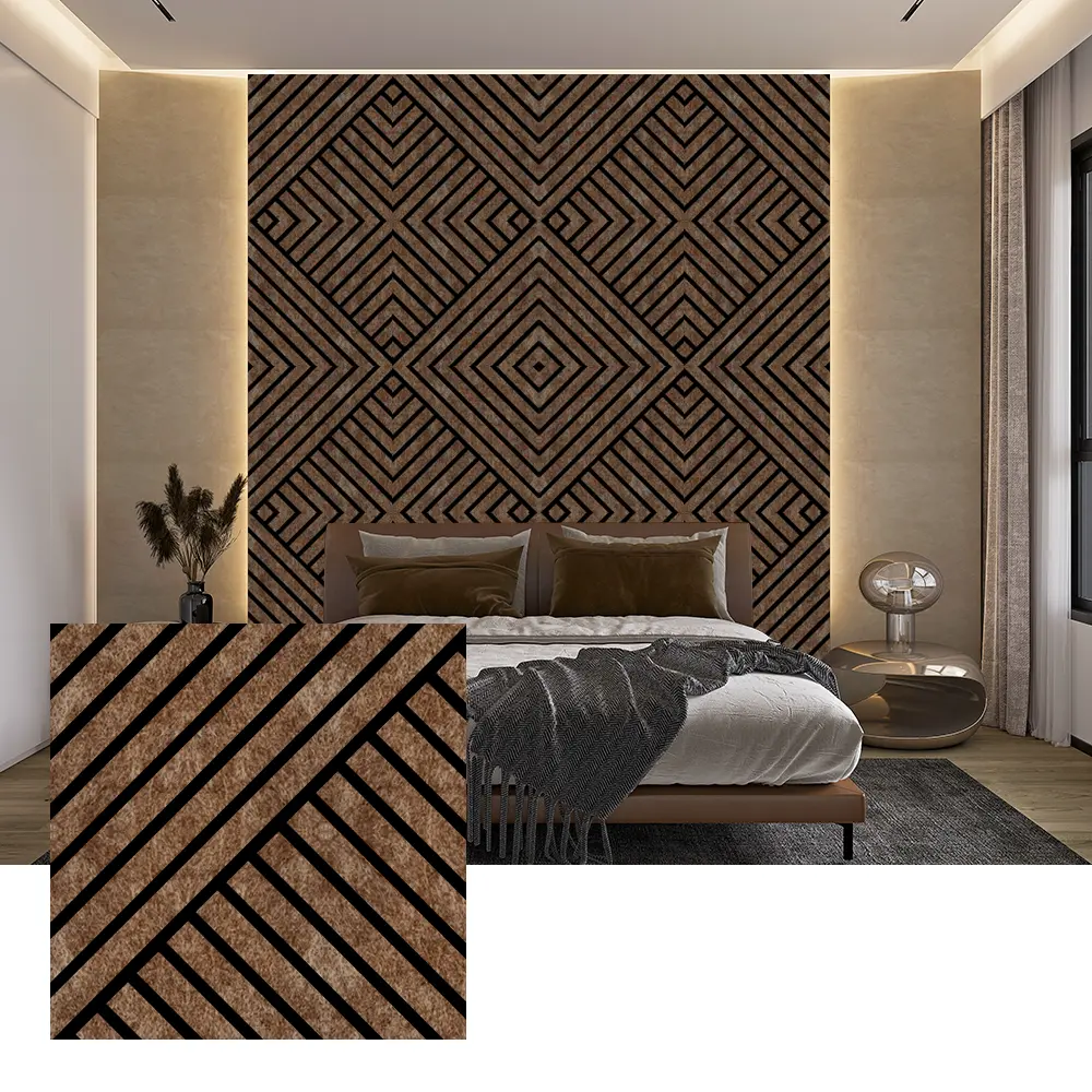 ဆူညံသံလျှော့ချရန်အတွက် Indoor PET Acoustic Wall Panels ဆူညံသံလျှော့ချရန်အတွက် Indoor PET Acoustic Wall Panels