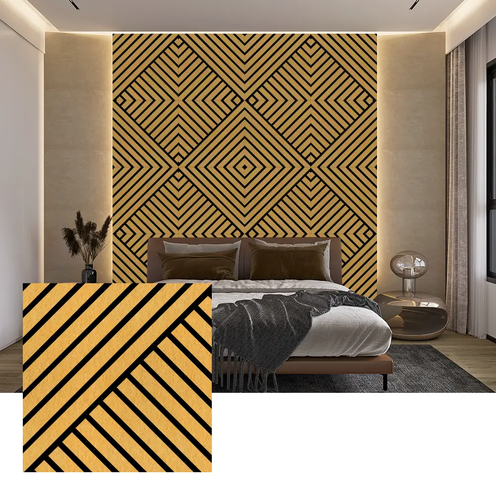 ဆူညံသံလျှော့ချရန်အတွက် Indoor PET Acoustic Wall Panels