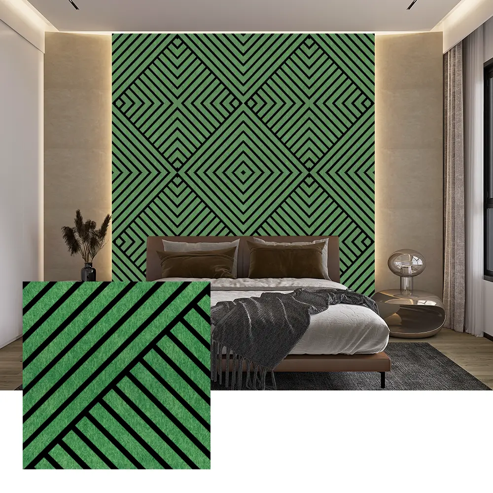 ဆူညံသံလျှော့ချရန်အတွက် Indoor PET Acoustic Wall Panels