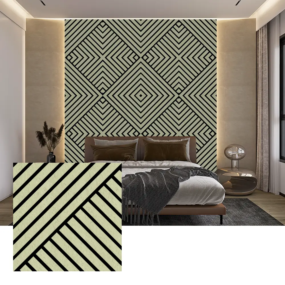 ဆူညံသံလျှော့ချရန်အတွက် Indoor PET Acoustic Wall Panels
