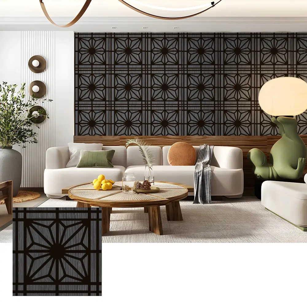ရုပ်ရှင်ရုံနံရံများအတွက် သဘာဝသစ်သား Veneer အသံတူသံပြားများ