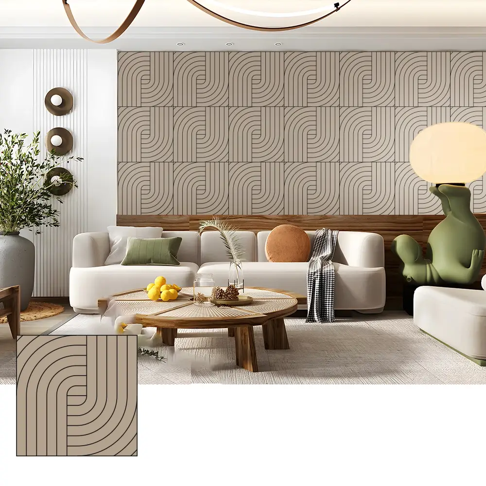 Indoor Spaces အတွက် Noise Reduction PET Acoustic Panels