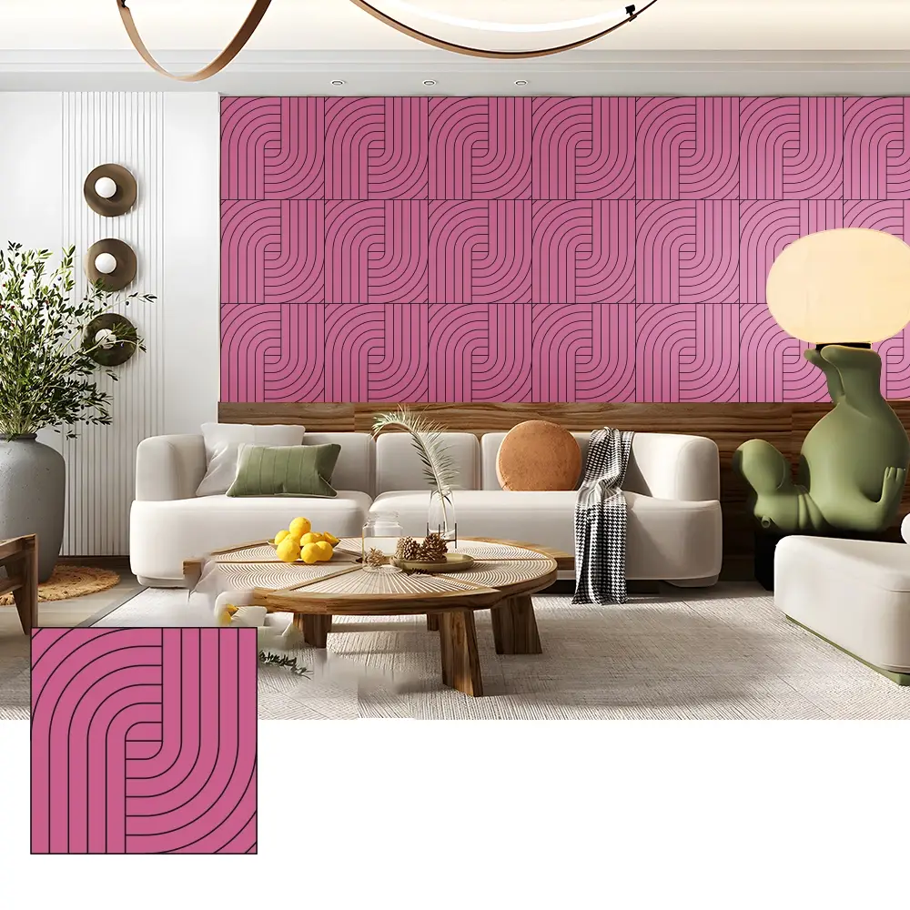Indoor Spaces အတွက် Noise Reduction PET Acoustic Panels