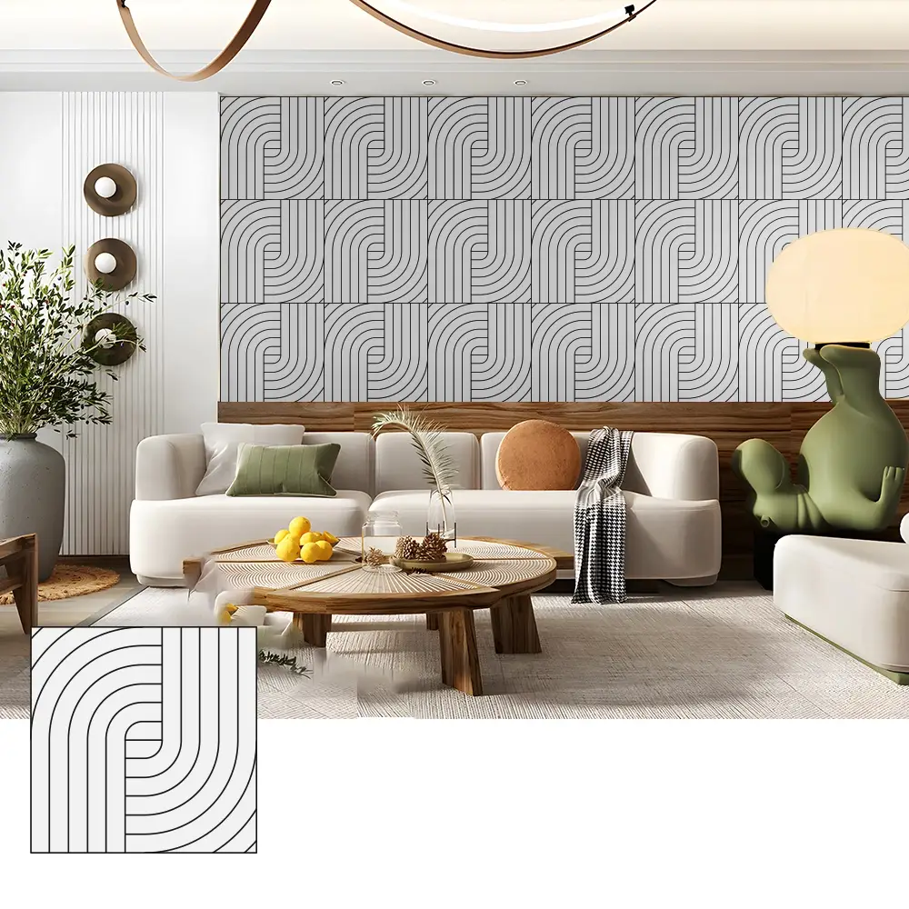 Indoor Spaces အတွက် Noise Reduction PET Acoustic Panels