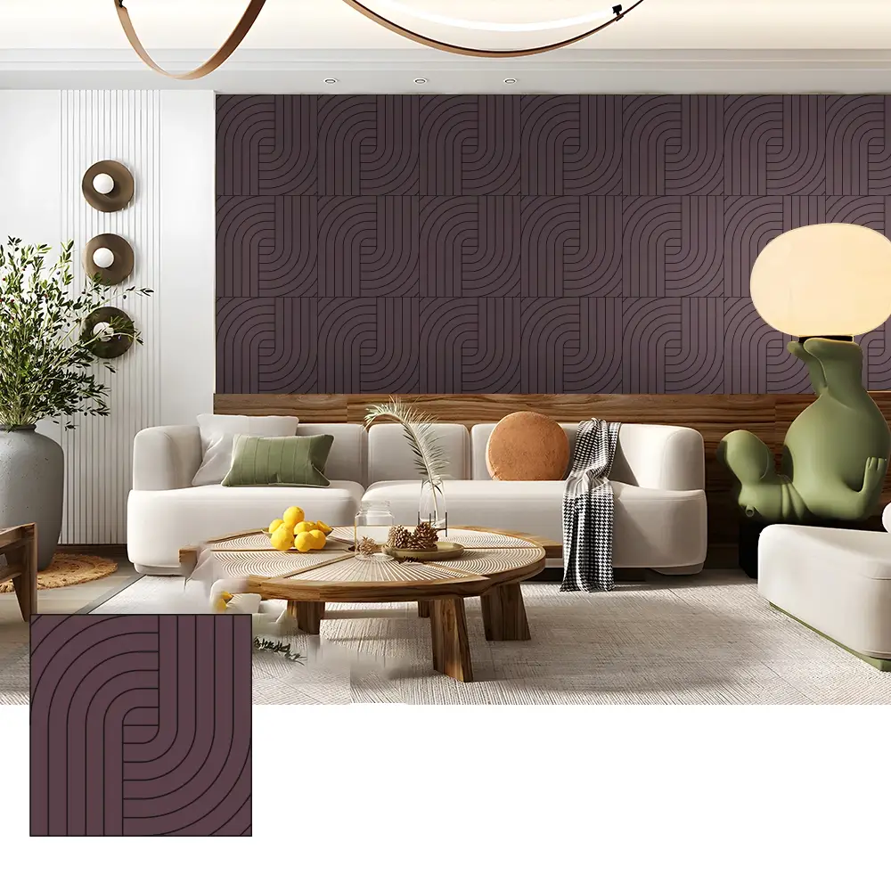 Indoor Spaces အတွက် Noise Reduction PET Acoustic Panels Indoor Spaces အတွက် Noise Reduction PET Acoustic Panels