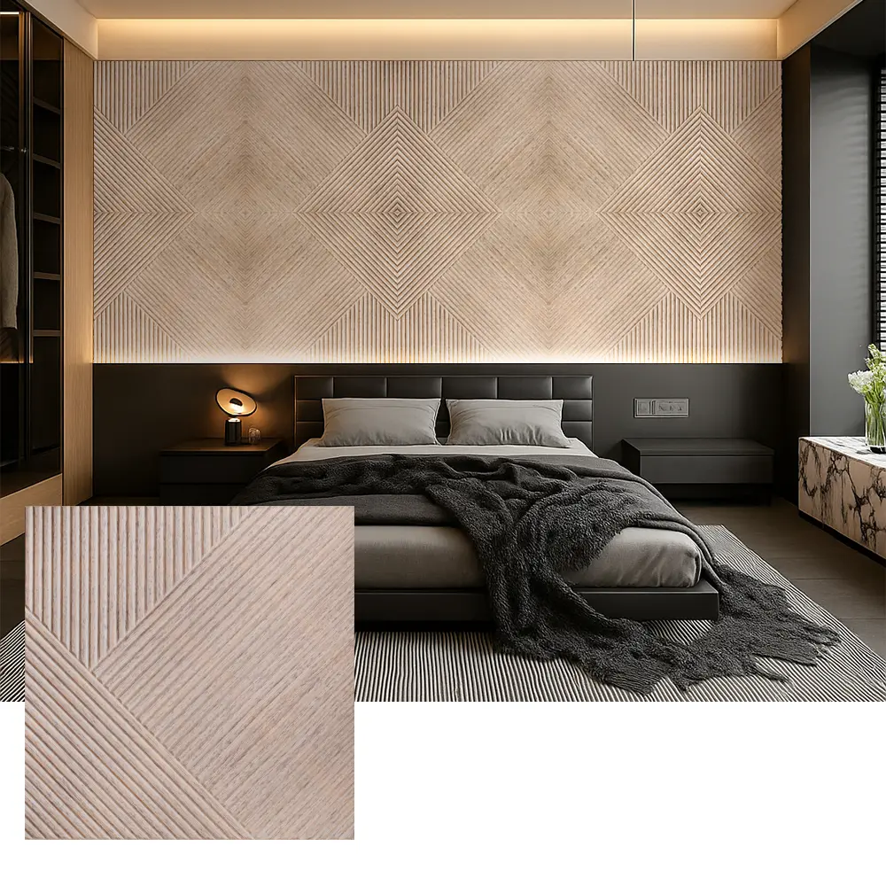 Indoor Sound Absorption အတွက် PET Acoustic Wall Panels