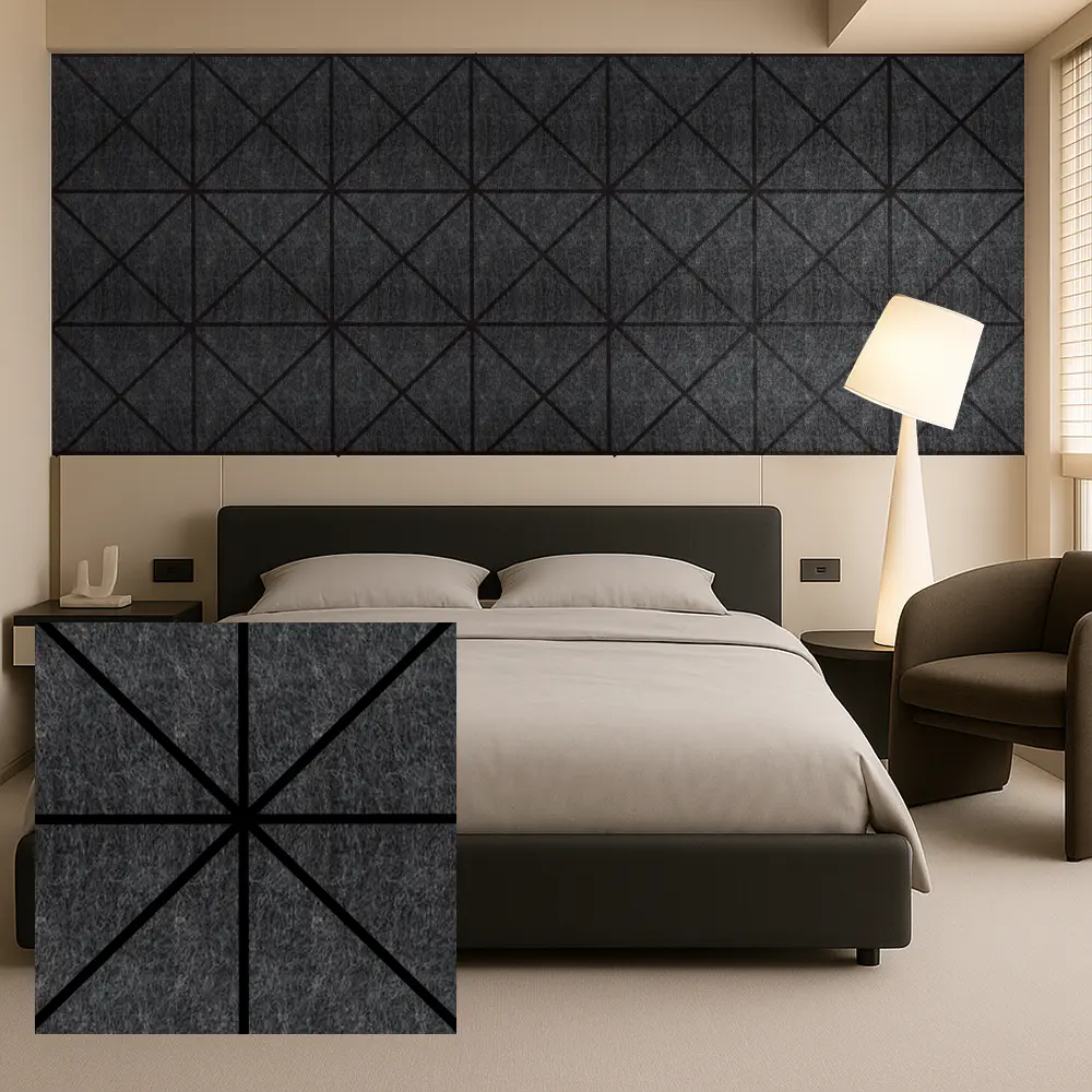 အတွင်းနံရံ အသံထိန်းချုပ်မှု အတွက် PET Felt Acoustic Panels