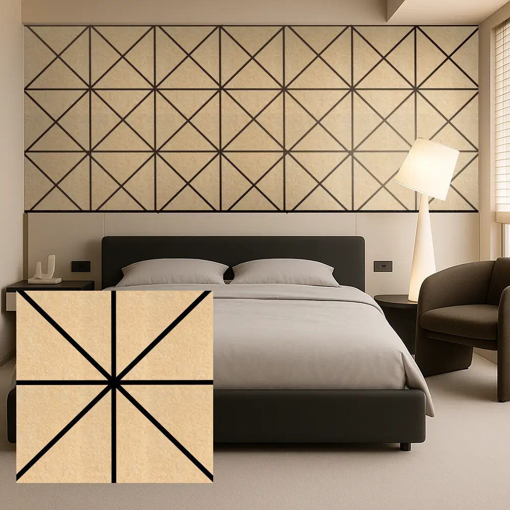 အတွင်းနံရံ အသံထိန်းချုပ်မှု အတွက် PET Felt Acoustic Panels