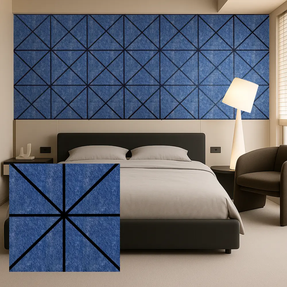 အတွင်းနံရံ အသံထိန်းချုပ်မှု အတွက် PET Felt Acoustic Panels