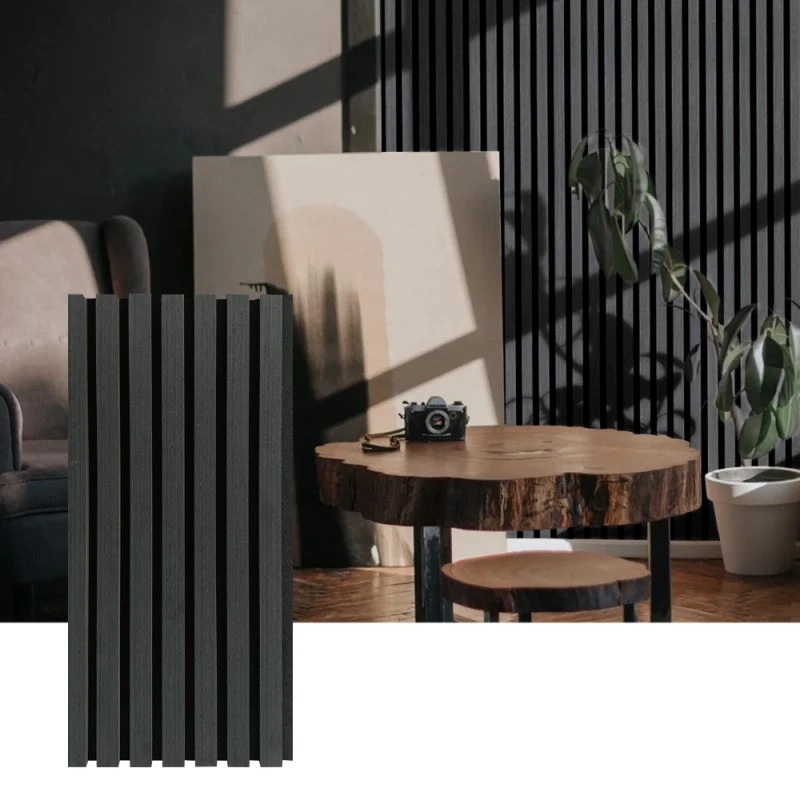 အတွင်းပိုင်းအသံစုပ်ယူမှုအတွက် Wood Slat Acoustic Wall Panel